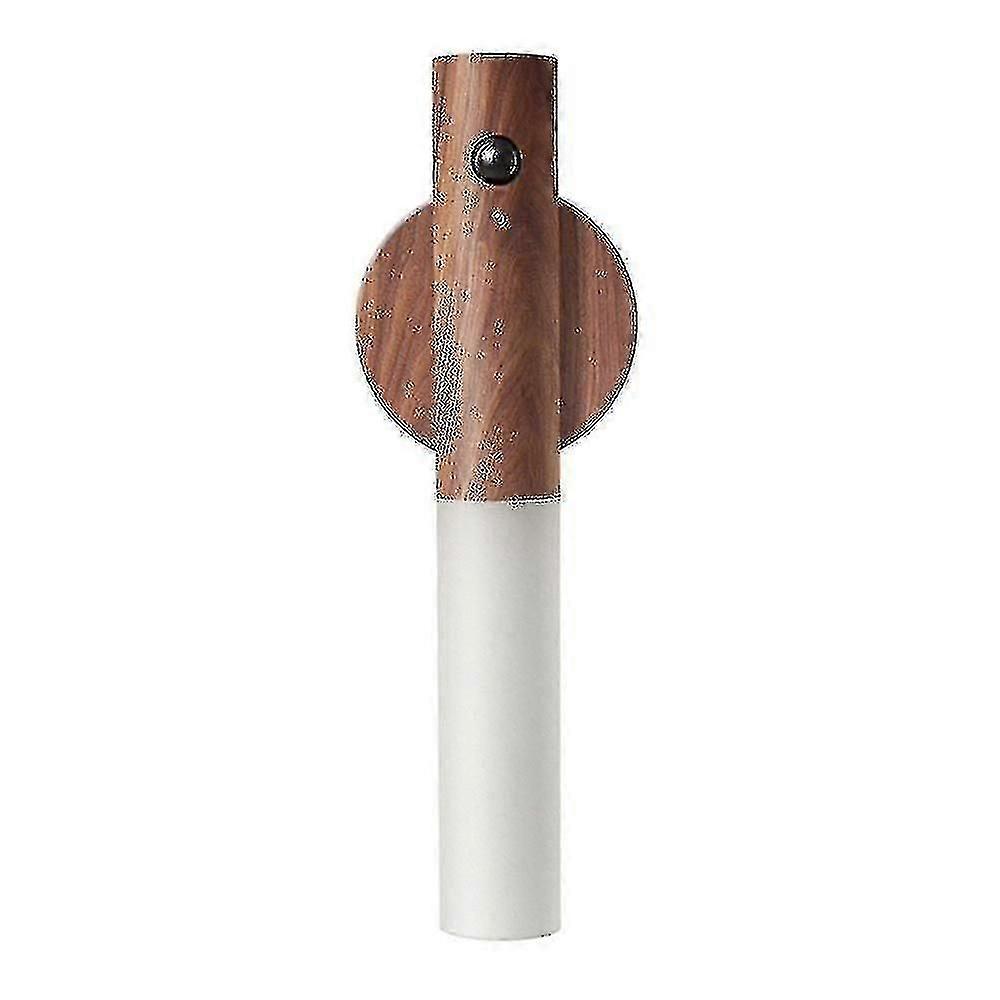 Motion Sensor Smart Baton Led Light Lamp Wireless Magnetic Base Usb Recharge Walnut