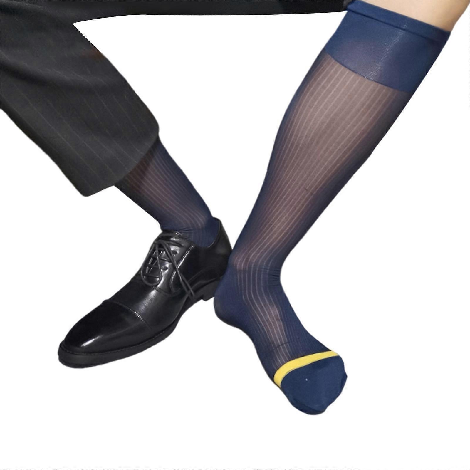 white christmas dresses Glossy Ultra Thin Dress Socks for Men main image 0