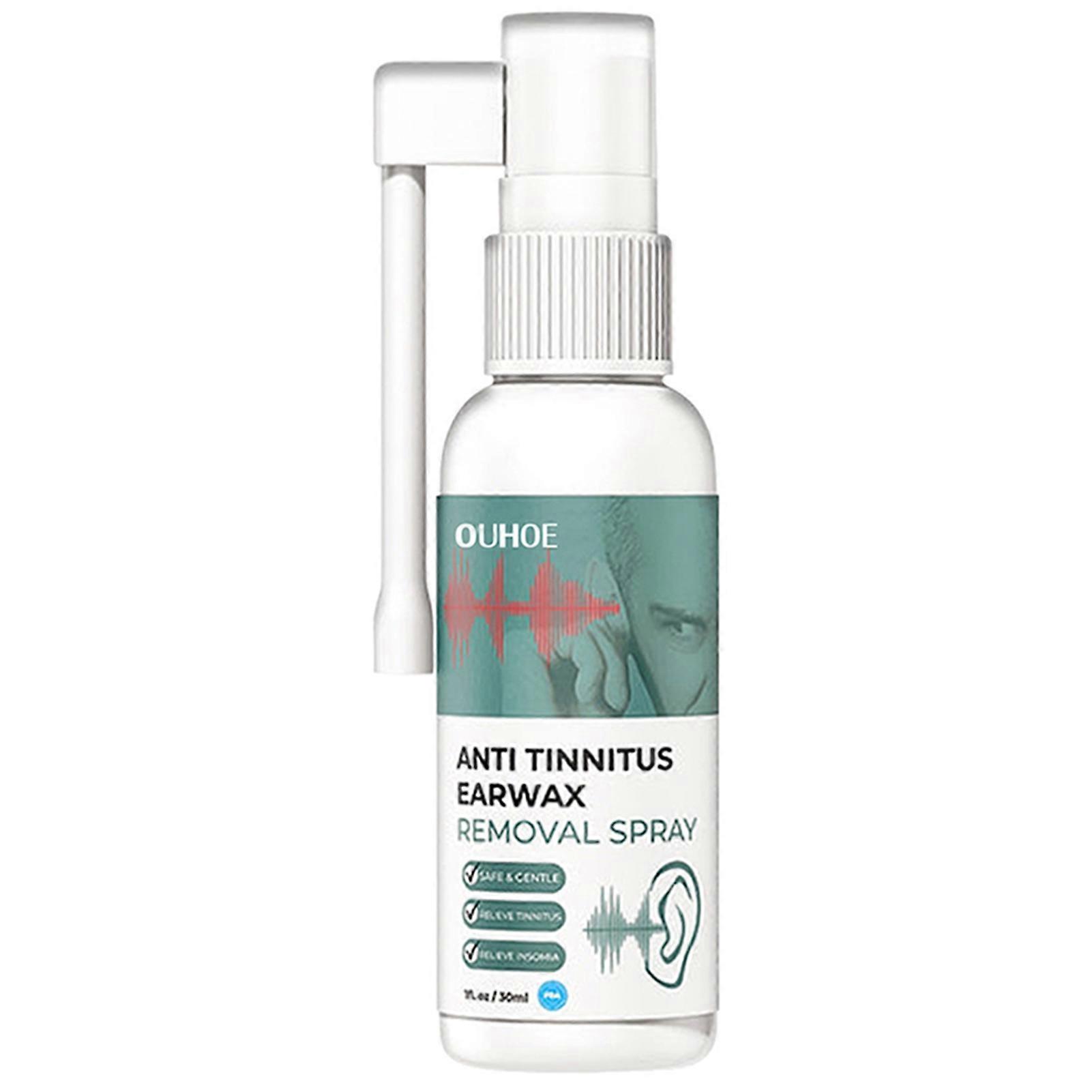 Tinnitus Relief Earplugs & Ear Care Spray - Cleans Earwax, Relieves Ear Discomfort, Improves Ear Health