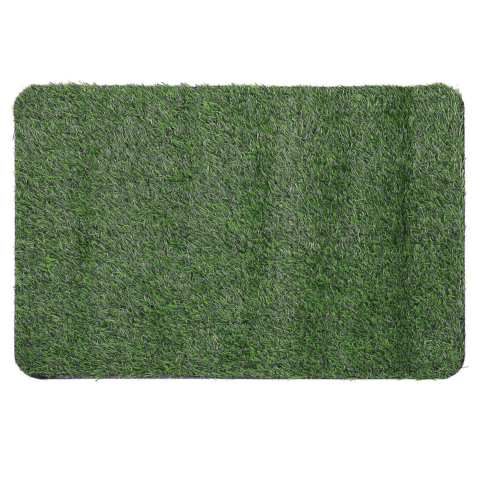 1pc Artificial Turf Carpet Welcome Door Mat Floor Mat Entrance Dirt Trapper