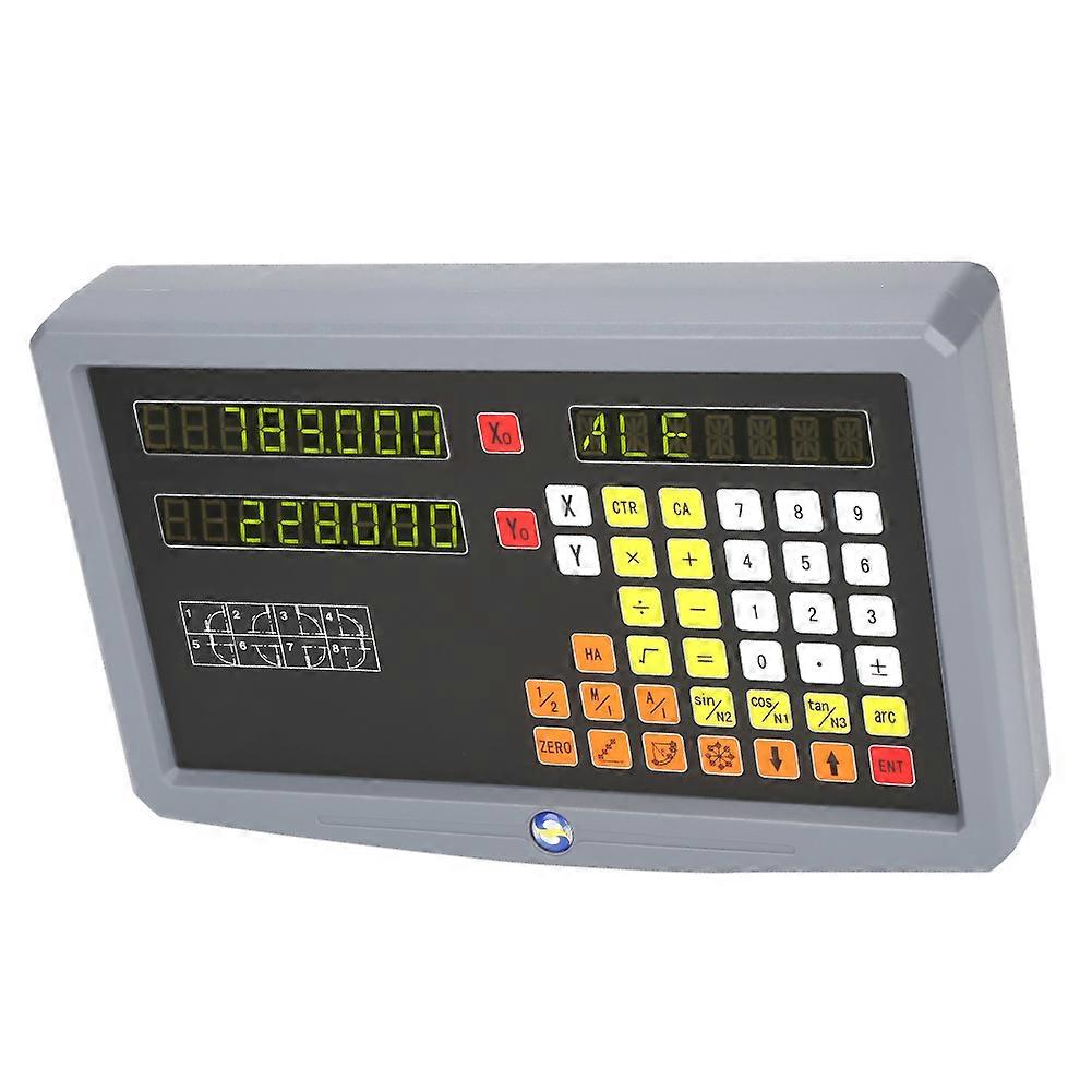 2Axis Digital Readout with 2pcs Linear Scale for Milling Lathe Machine H