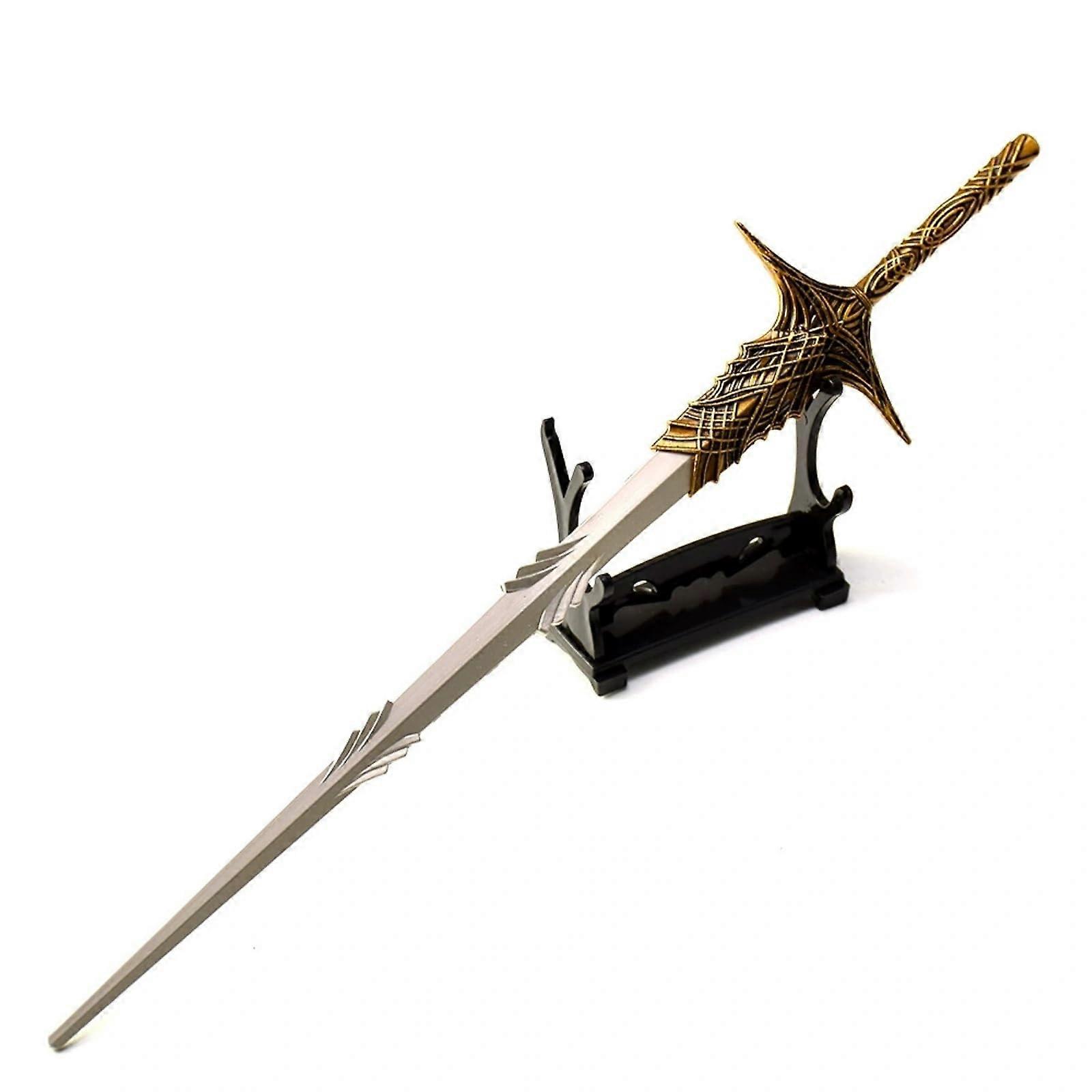 Sword Needle Knight Leda Model Sword Prop 1:1 Scale Dimension Decor Ornament for Gaming Collectibles