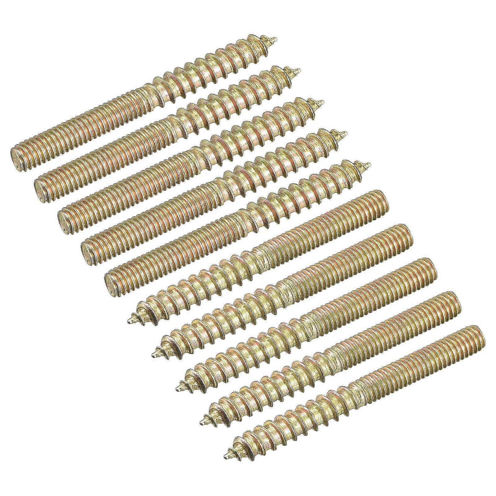 M4x40mm Hanger Bolts 120-Piece Set Double-Ended Thread Dowel Screws CN-140824-08146 For Woodworking