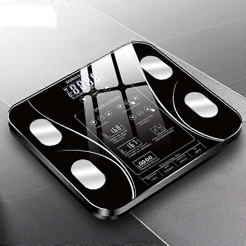 Electronic scale with body fat display (Knight Black)
