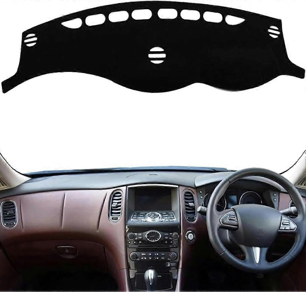 Car Centre Console Dashboard Cover Mat,for Infiniti EX EX37 2007 2017,Black Dash Mat