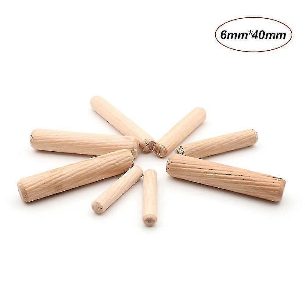 100pcs Dowel Wood Dowels Fluted Wooden Dowels Set of 100pcs Dowel Pins Fluted Pins