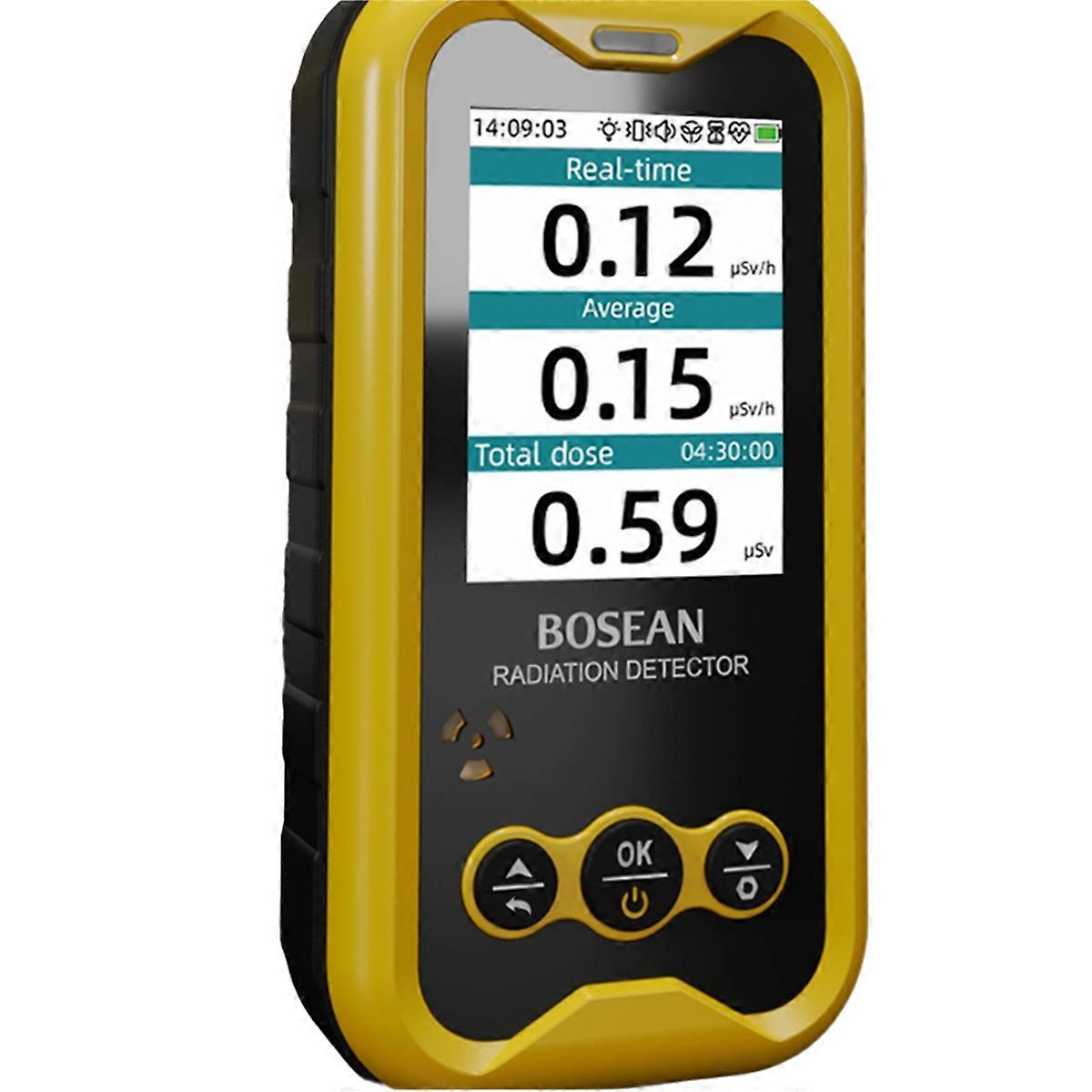 BOSEAN FS5000 Geiger Counter Nuclear Radiation Detector X-Ray Beta Gamma Radioactivity Detector for Nuclear Wastewater