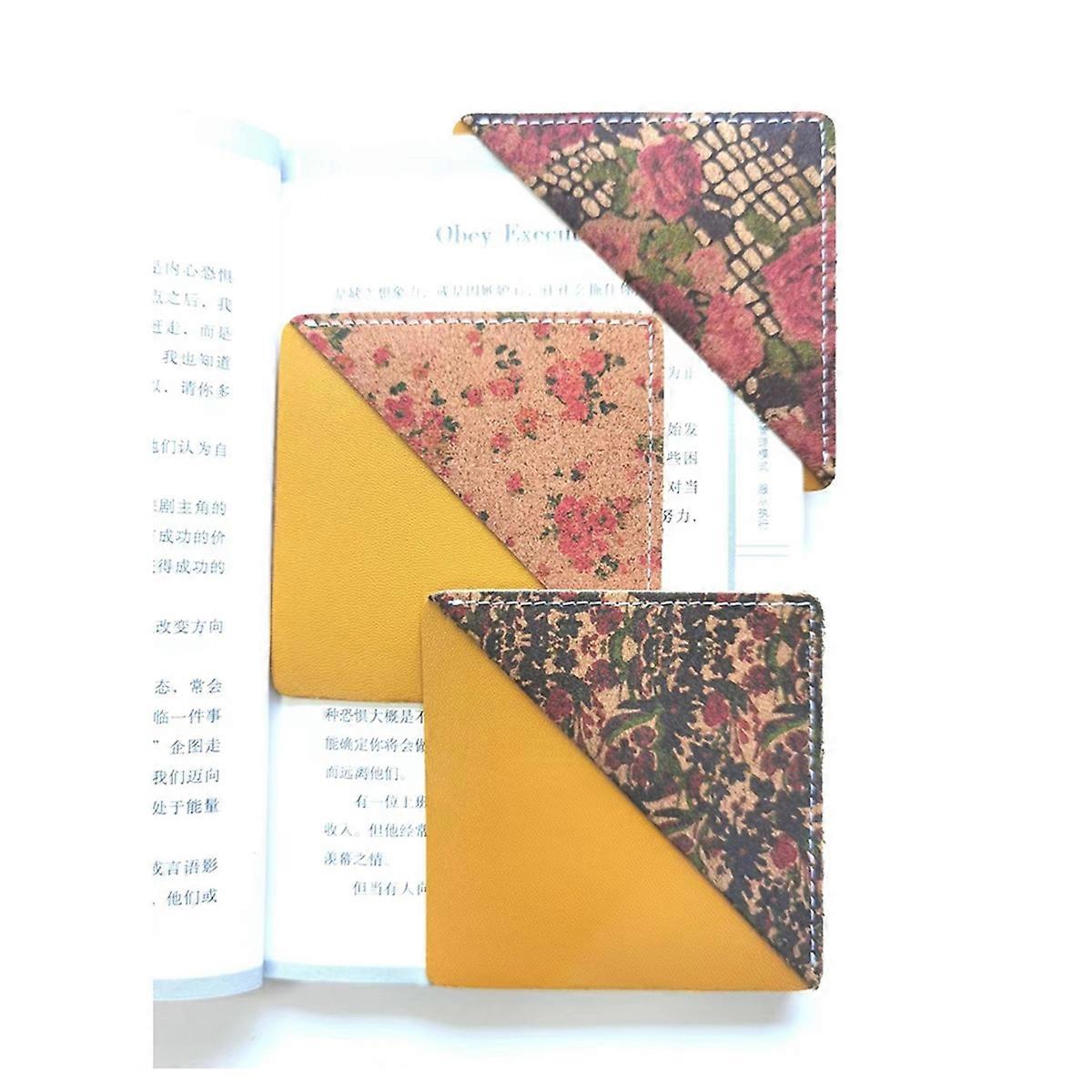 Flower Page Corner Cute Flower Bookmark Triangle Corner Bookmark
