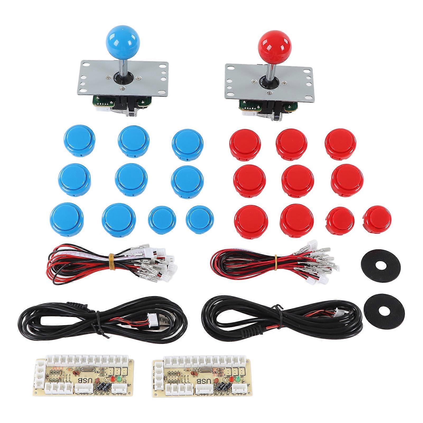 Kit de jeu de société DIY pour 2 joueurs, avec encodeur USB et boutons de joystick, idéal pour les réunions entre amis