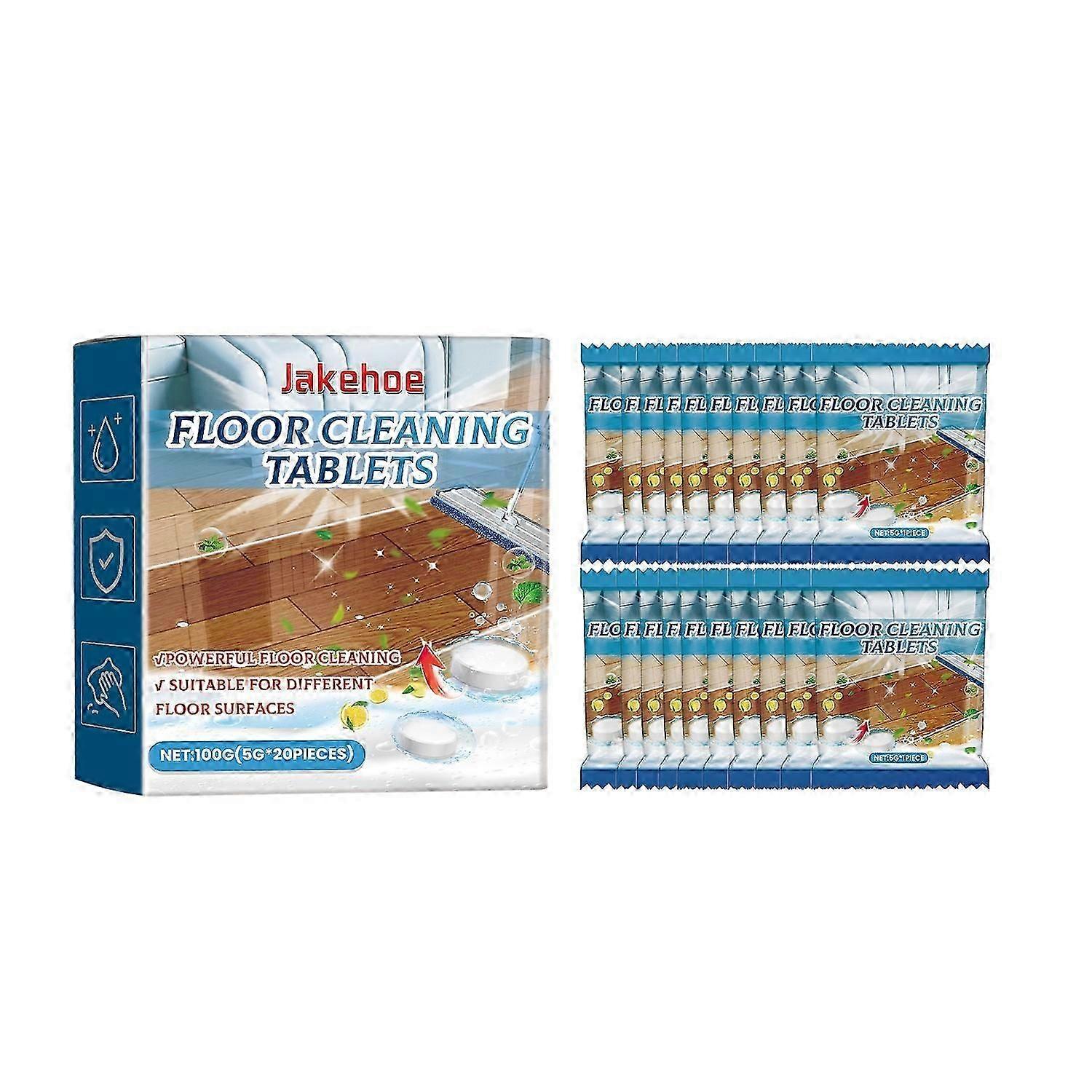 Jakehoe Gulv Rengøring Tablet, Husholdningsfliser Trægulv Rengøring Dekontaminering Afkalkning Lysere