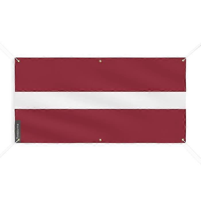 Flag Banner - PIXELFORMA - Latvia - 6 Grommets - 170x340cm - Durable Polyester