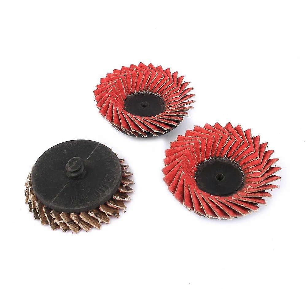 52mm60 Grit Flat Flap Discs For Metal Grinding Deburring And Polishing, Oblique And Vertical Angle, 5 Pcs