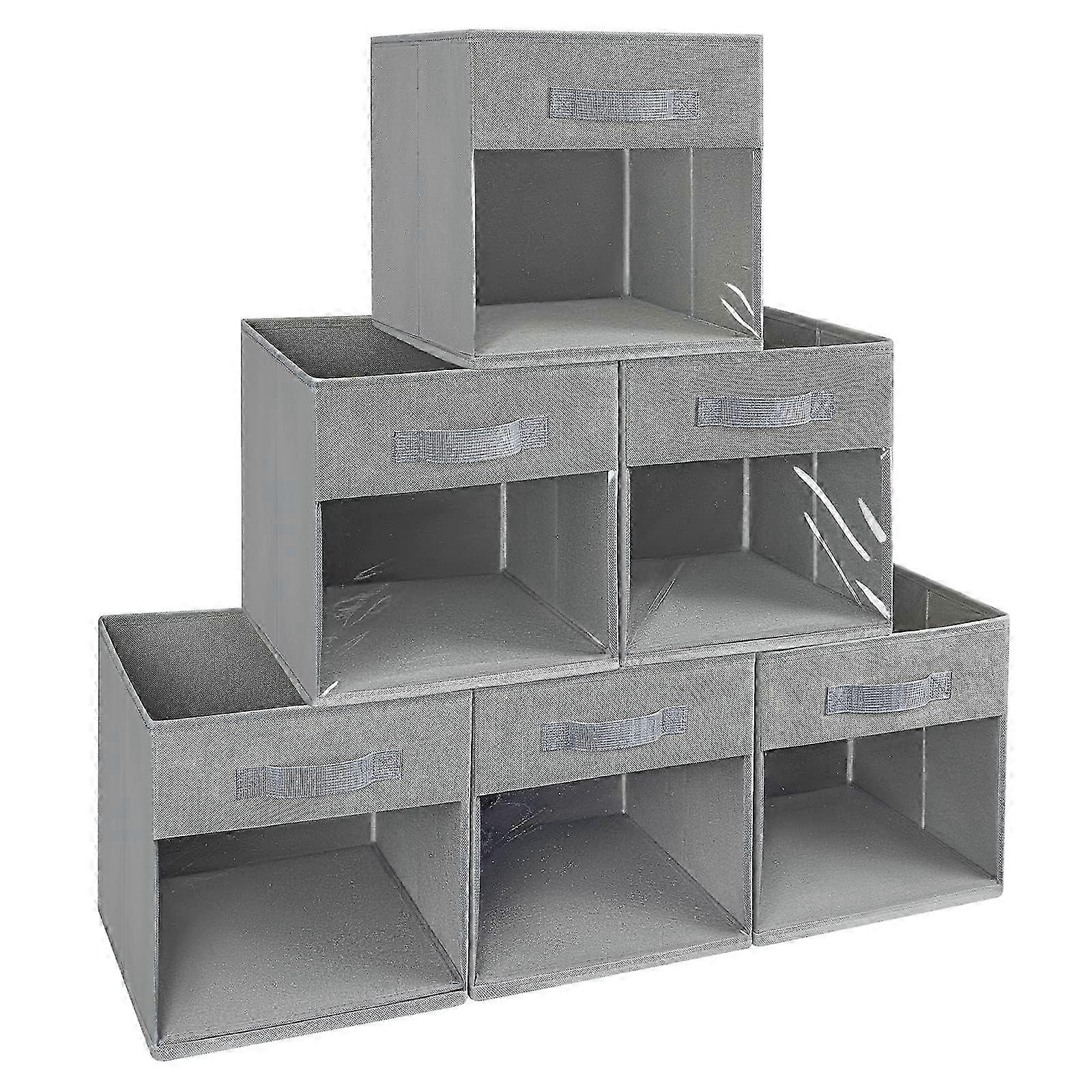 6-Pack Foldable Storage Cubes, 11 x 11 Inches