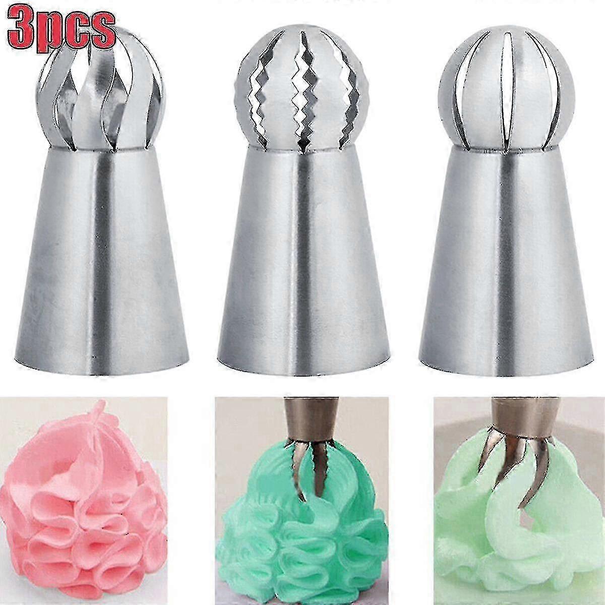 Ball Tips Icing Piping Nozzles Pastry Baking Sphere Cake