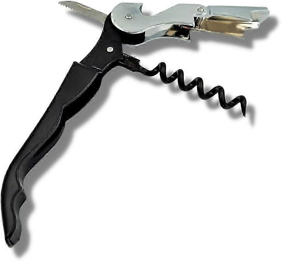 3-in-1 ステンレススチールワインオープナーセット、ホイルカッター & ボトルオープナー付き