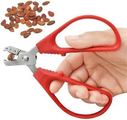 1Pc Red Peeling The Shell Nut Shell Cracker Seed Pistachio Sheller Opener Peeling Pliers Nut Crackers Artifact Stainless Steel Convenience Hard Case B