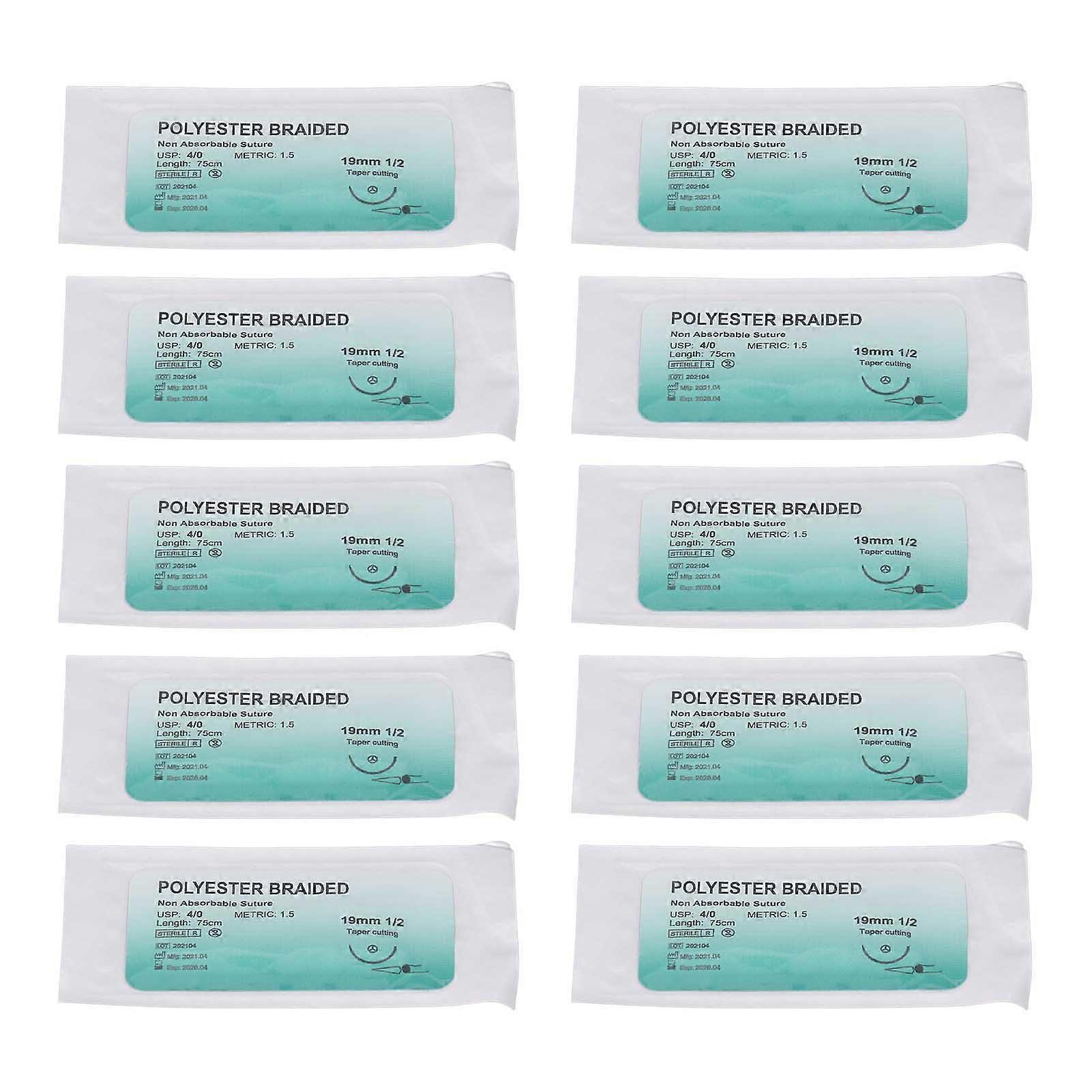 Sutures Thread with Needle Individual Package Improve Skills Prevent Breakage Safety Education Assorted Training Suture for Travel