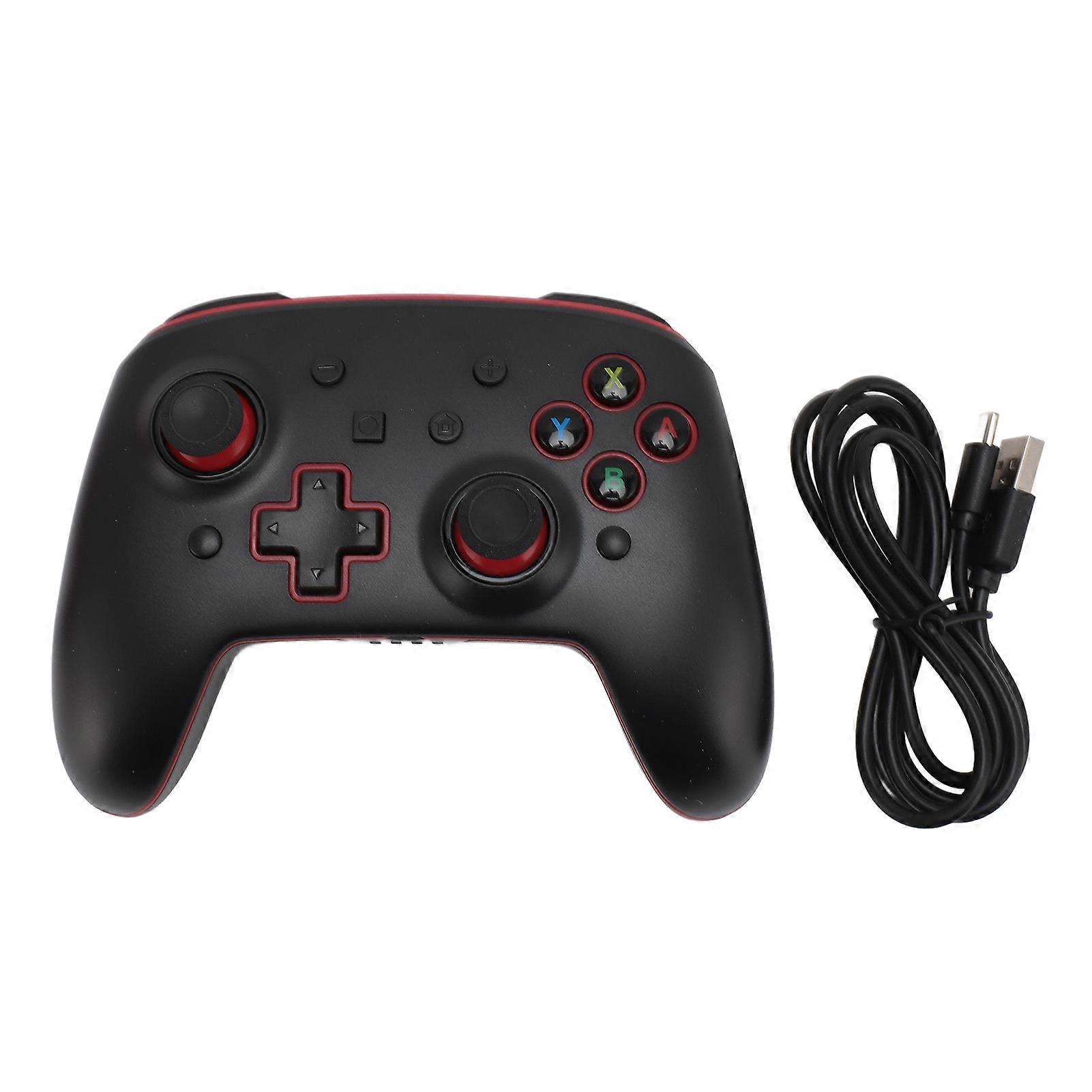 Wireless Controller Support Wake Up Turbocharging Dual Vibration Bluetooth Game Controller for Switch for Switch Lite Black