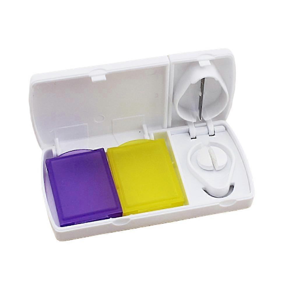 Tablet Holders Tablet Splitter Vitamin Splitter Partition Pill Storage Case