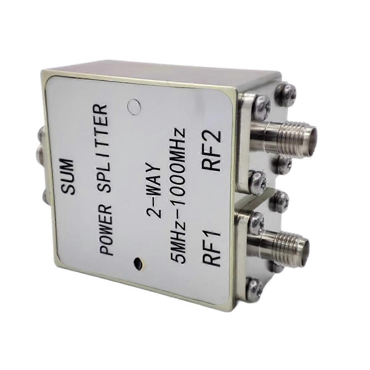 5MHz-1000MHz RF Power Splitter 1 to 2 Power Divider Combiner SMA Connector for Wireless Communicati