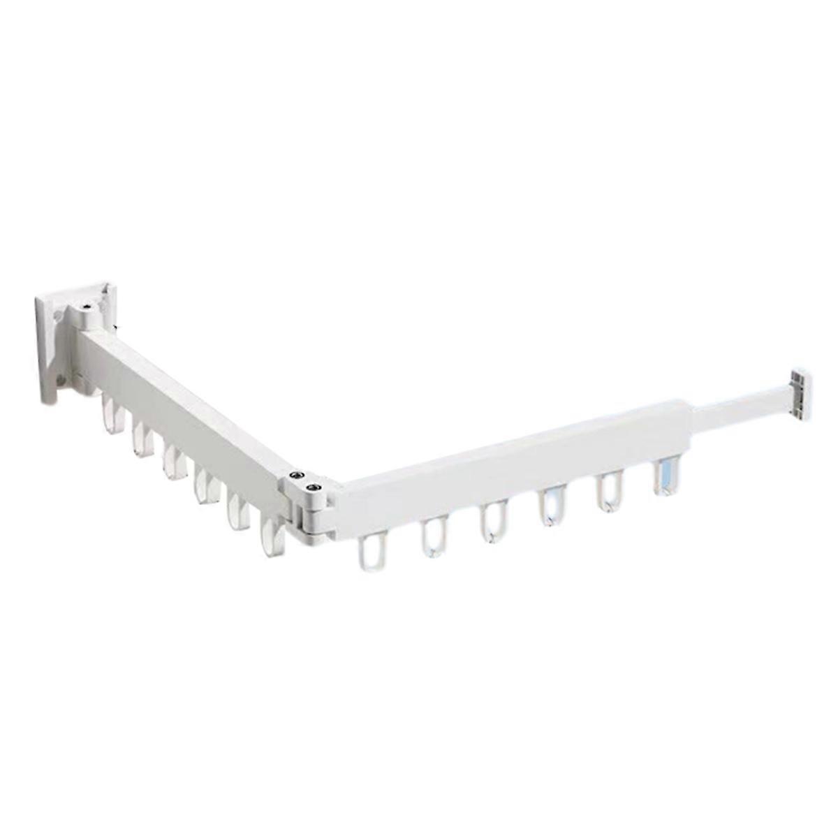 Retractable Cloth Drying Rack Folding Clothes Hanger Wall Mount Indoor&Outdoor Saving,2 Fold with 1