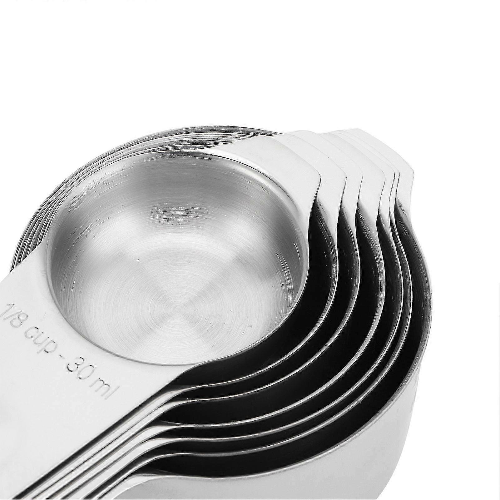 13個のステンレス製計量カップ&スプーンセット、ベーキング用スケール付き