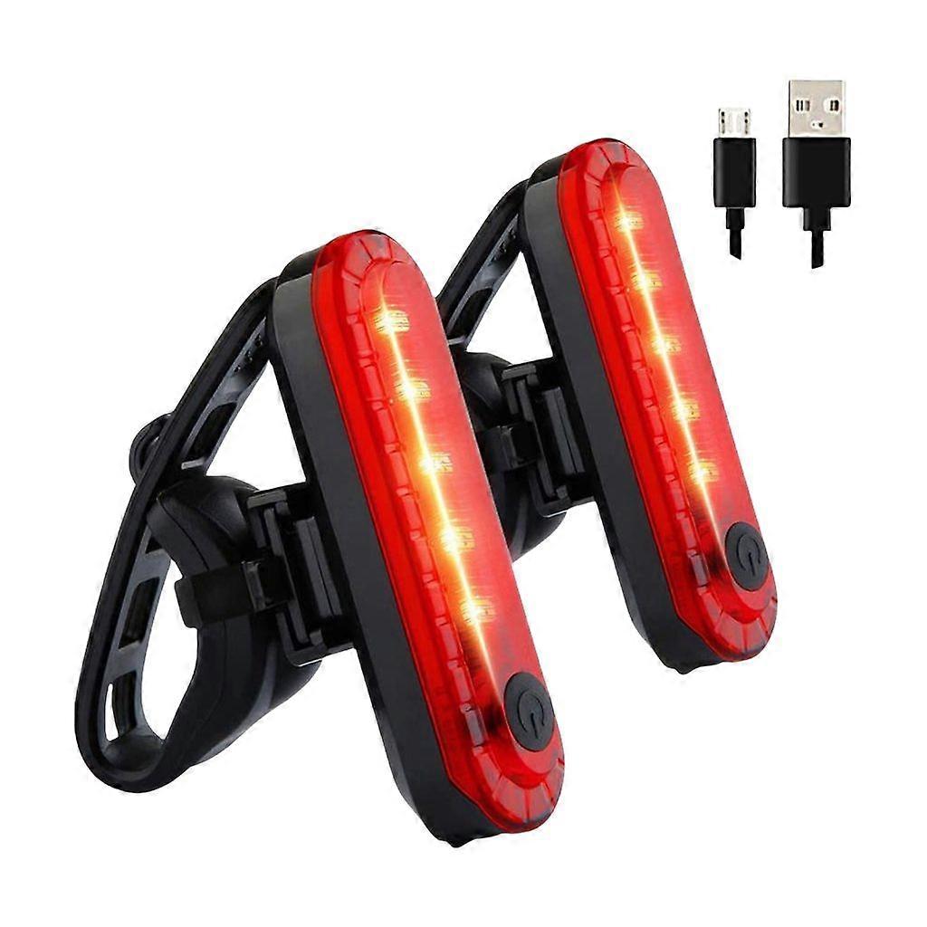 2lots Compacts Durability Tail Light Multimodel Flashing Bicycles Safety Light