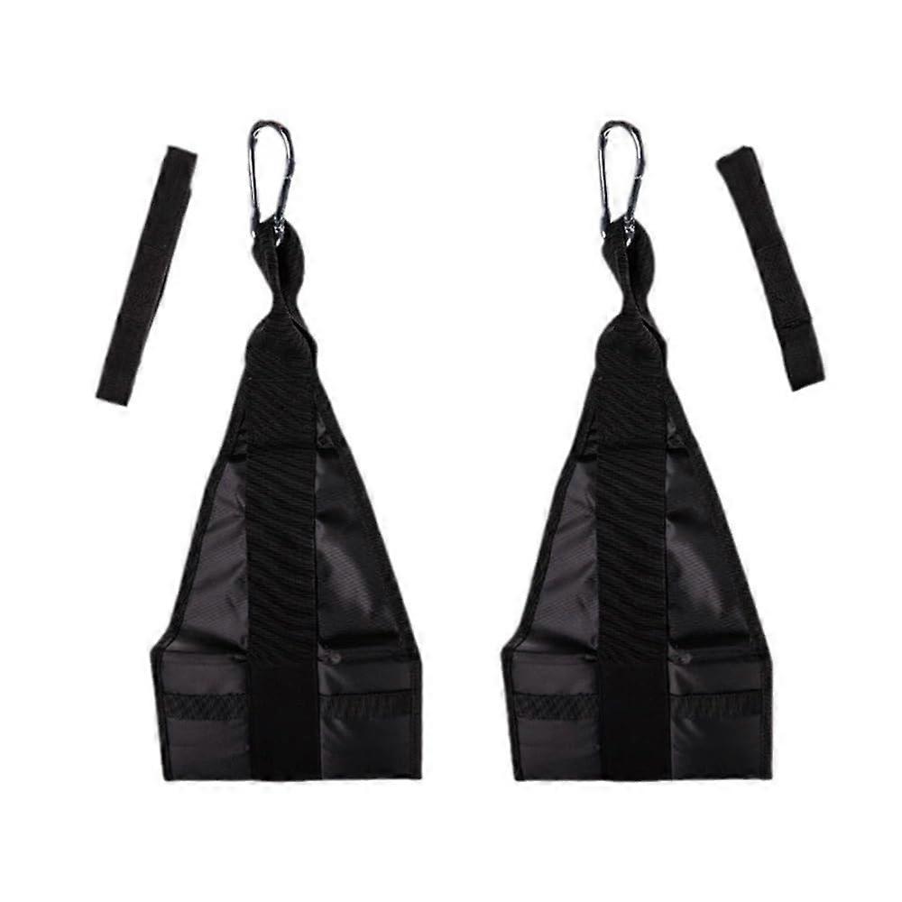 "Ab Sling Strap Suspension Training System for Core and Arm Strength, Adjustable Free Size, Black"