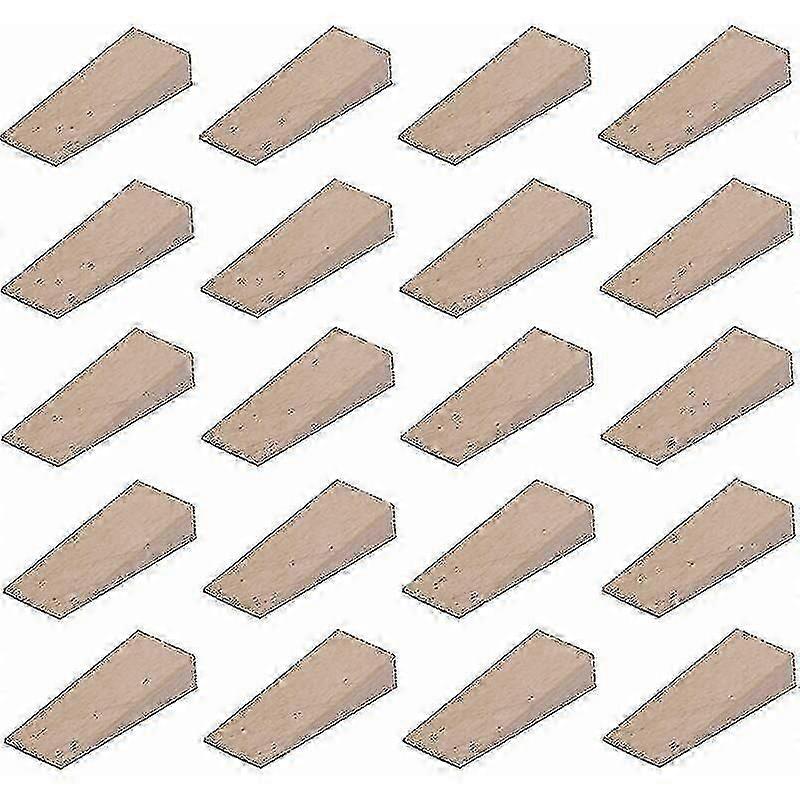家具設置用20パック木製ウェッジシム、DIY、55mm x 20mm x 6mm