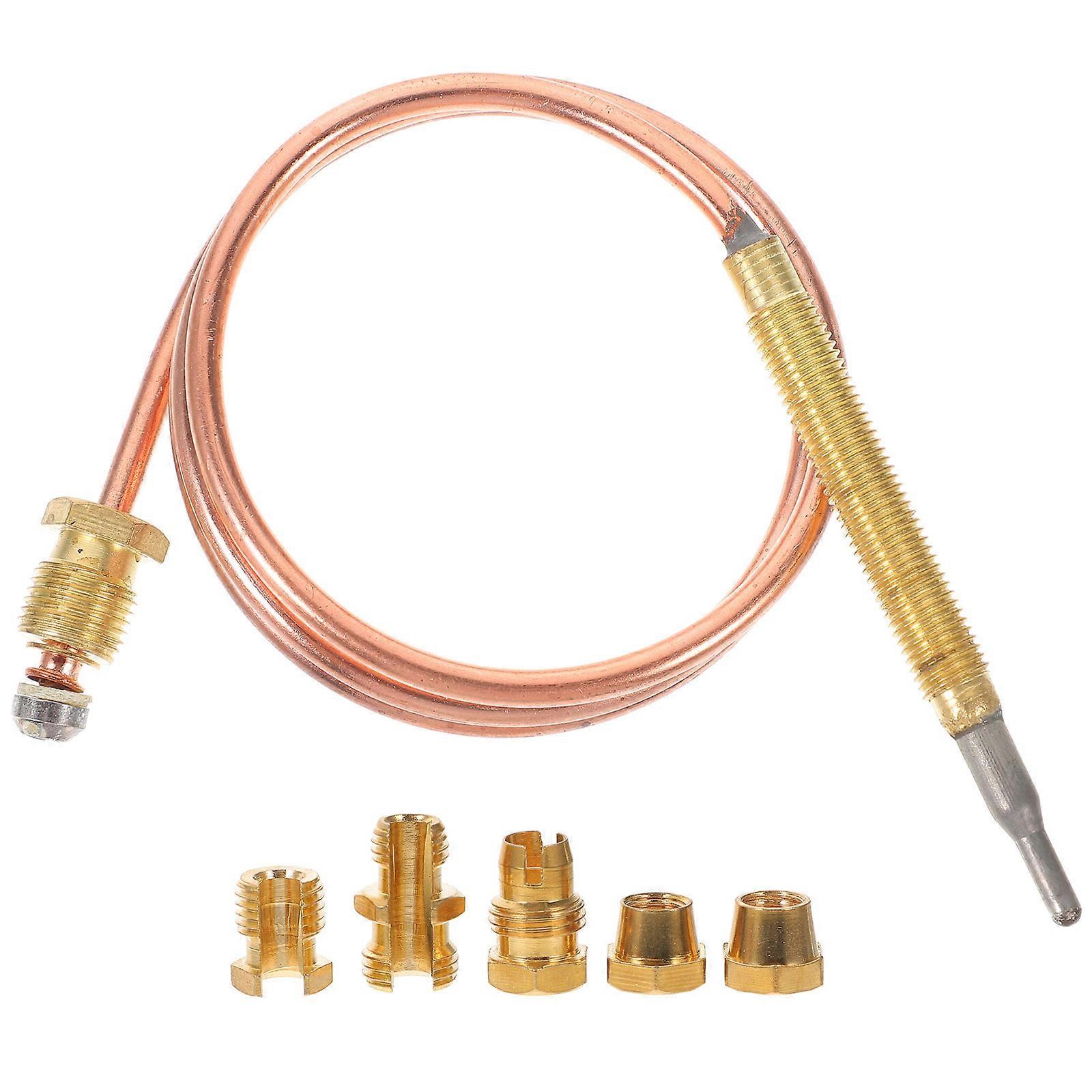 Gas Fireplace Thermocouple Temperature Sensor for Stove Oven Heater Safety Flame Failure Protection Compatible with Kitchen Appliances