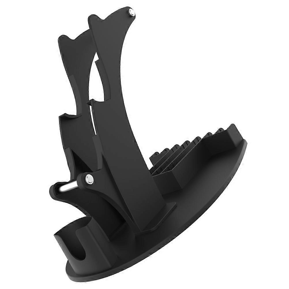 Durable ABS Headphone Storage Shelf with Gravity Base for Game Accessories and 6 Game Slots Black