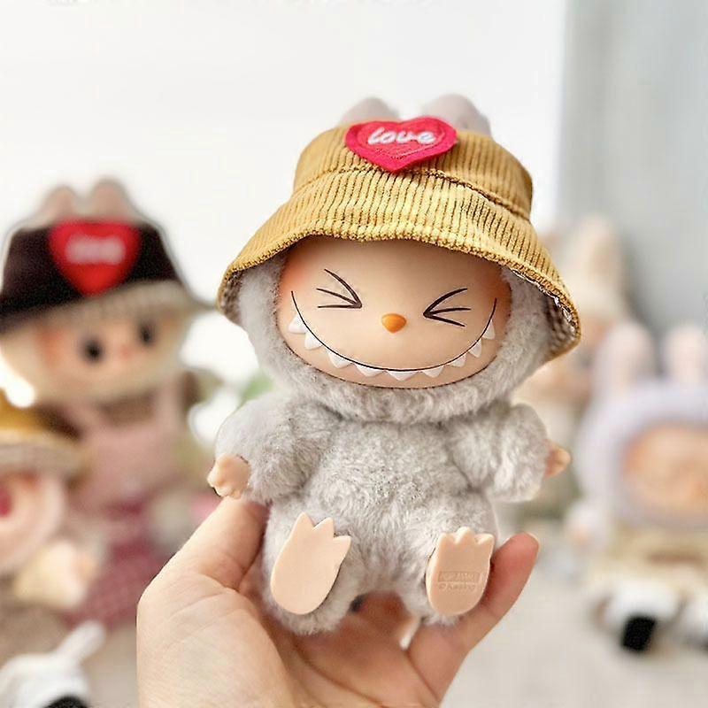 Love Yellow Hat, Labubu Doll Hat Accessory (Hat Only)