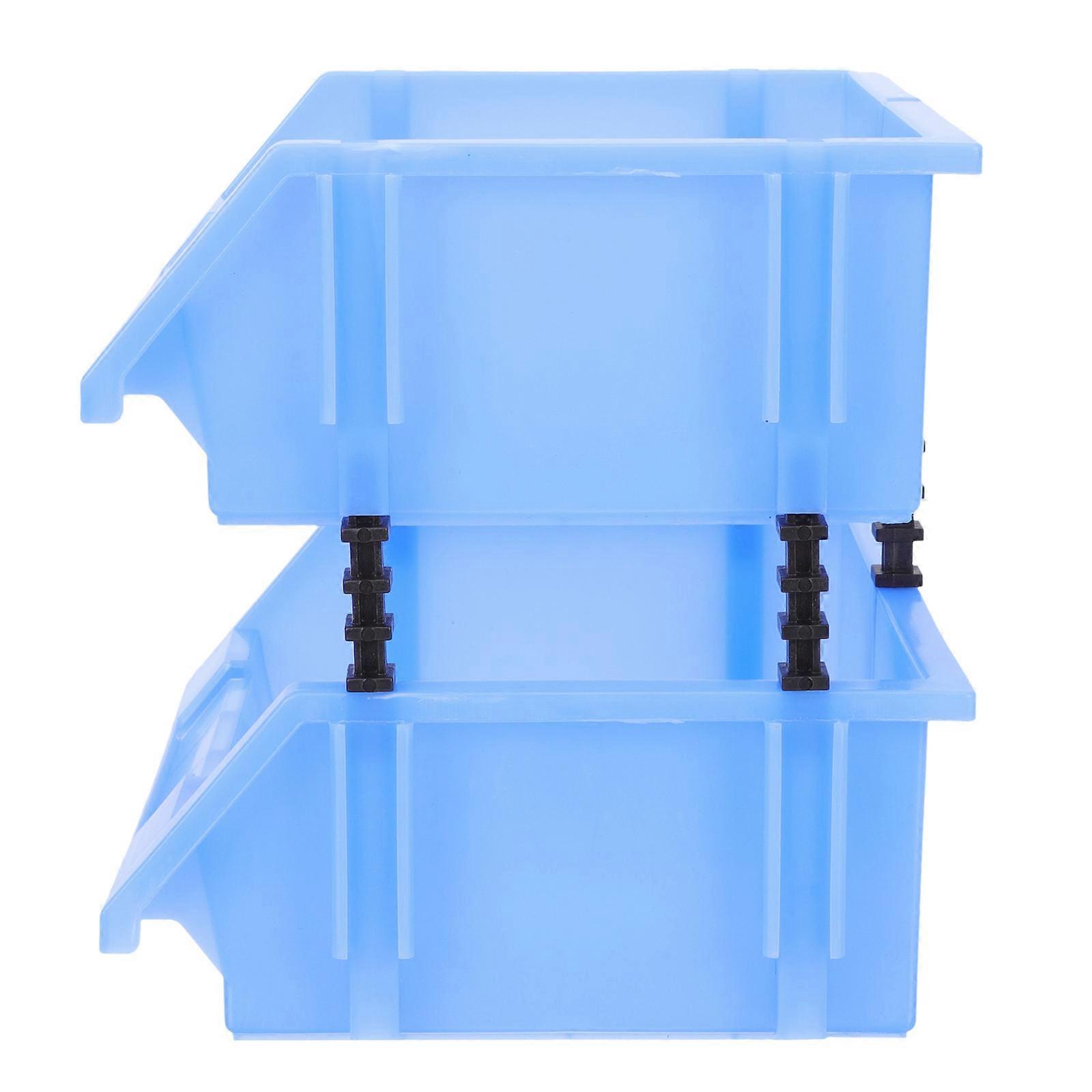 Durable Thickened Plastic Storage Bins Nesting Tool Boxes for Workshop Home Office Organizers Shelves Accessories Containers