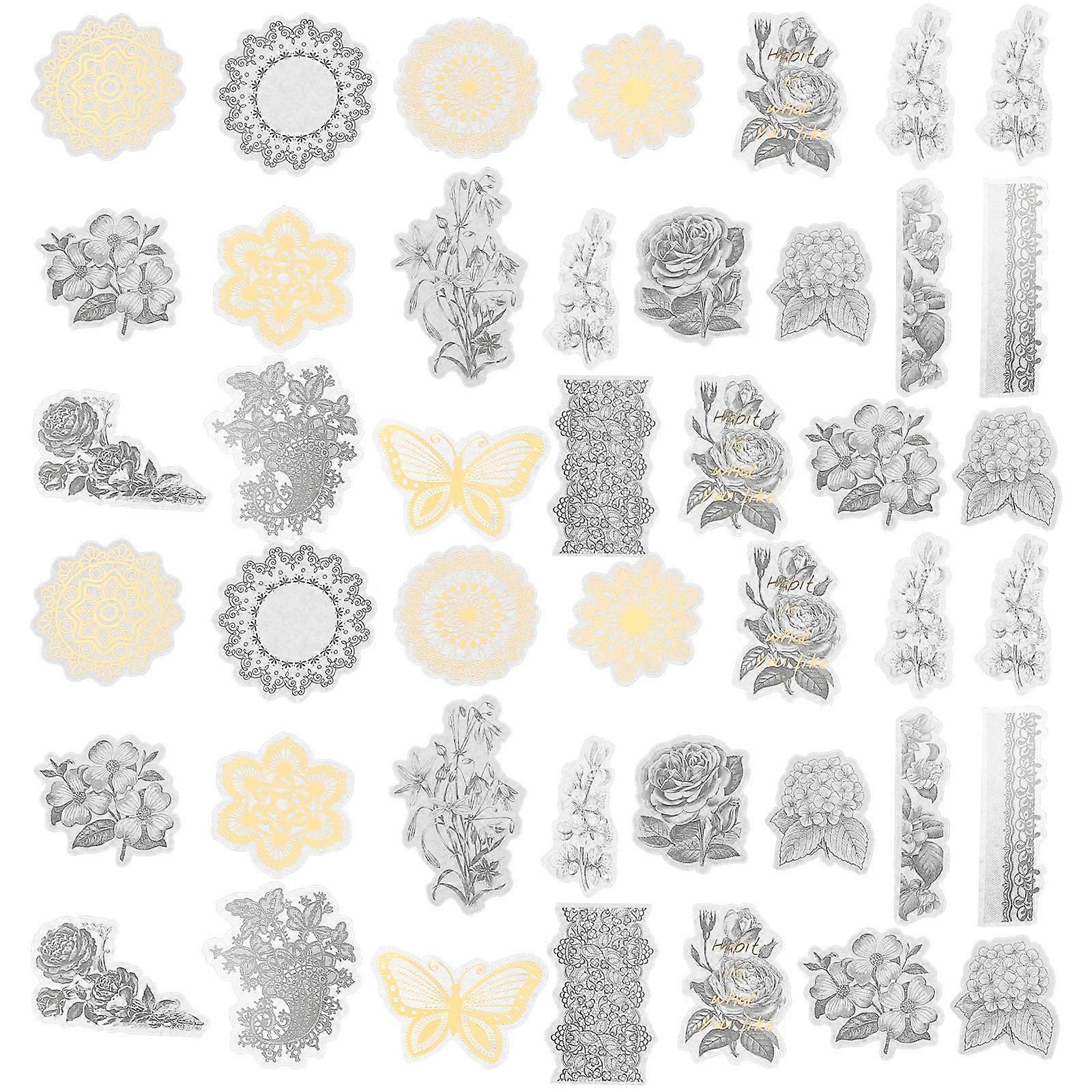 Retro Photo Frame Stickers Appearance And Good Texture Scrapbook Supplies 60pcs/Set