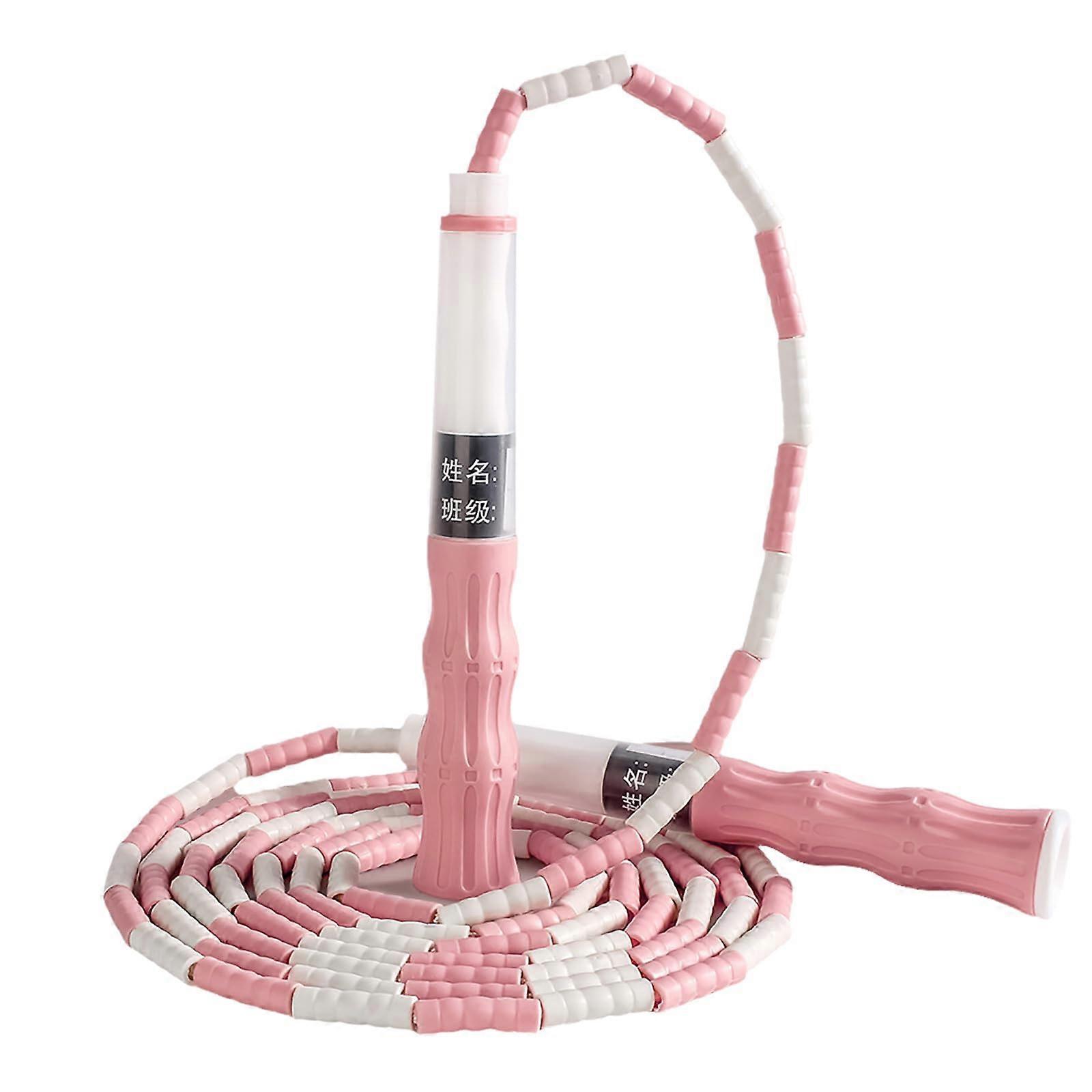 Spring rope for women, men and children, supports training and weight loss, fitness, segmented, adjustable, with pearls Ref: 2399