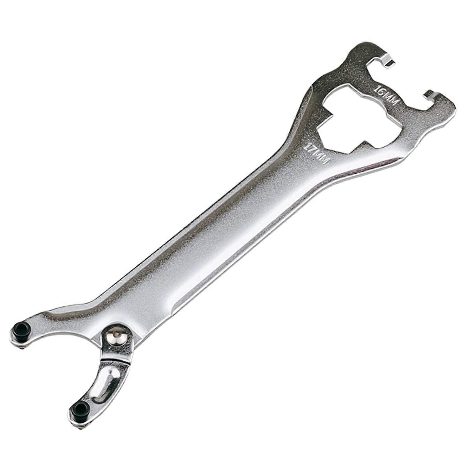 Adjustable cup tool
Crank puller
Bottom bracket cup removal tool
Multifunctional bicycle axle wrench Ref: 5487