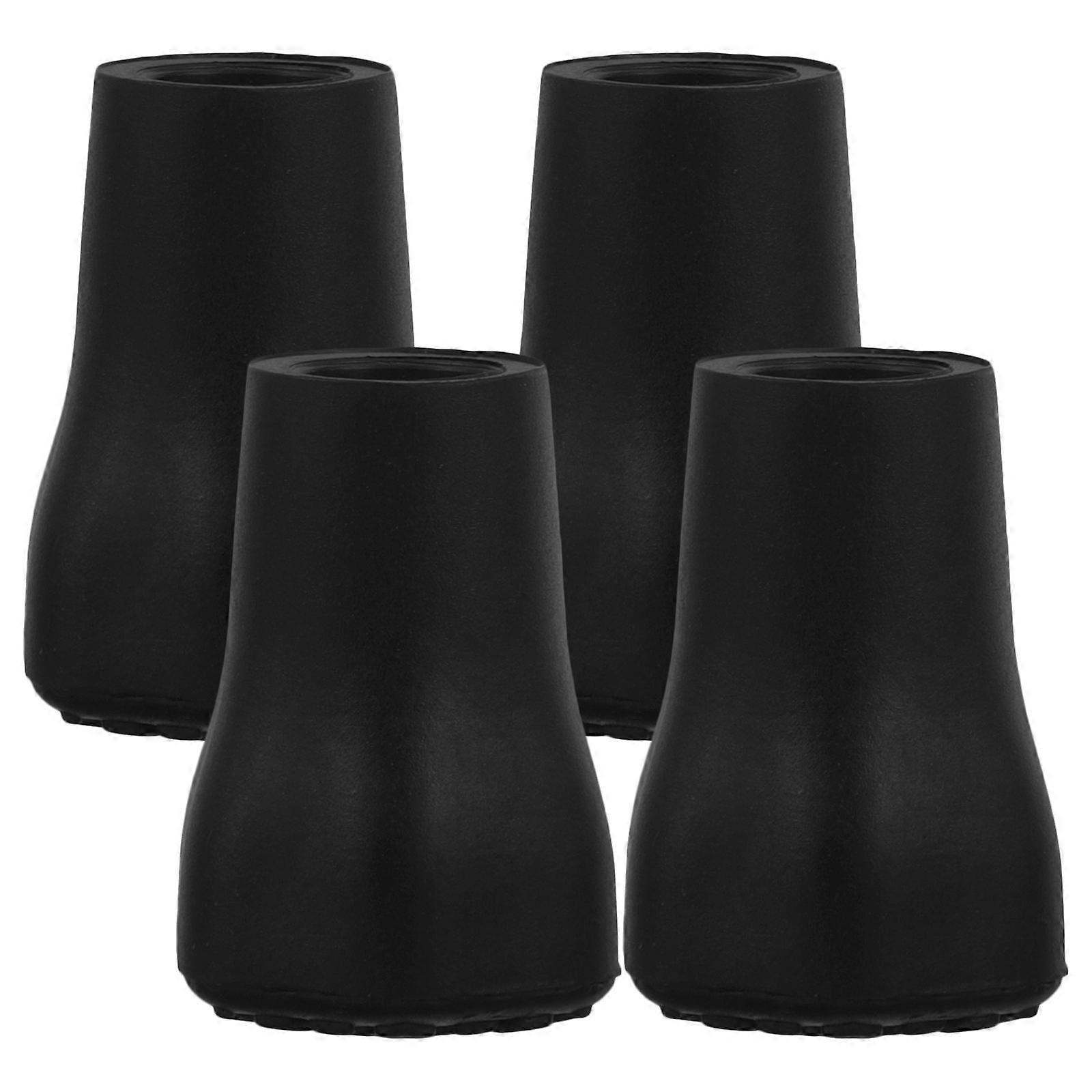 4 Pcs Non Slip Hiking Pole Tips Replacement for Trekking Walking Sticks – Durable Protective Ferrules for Soft Ground