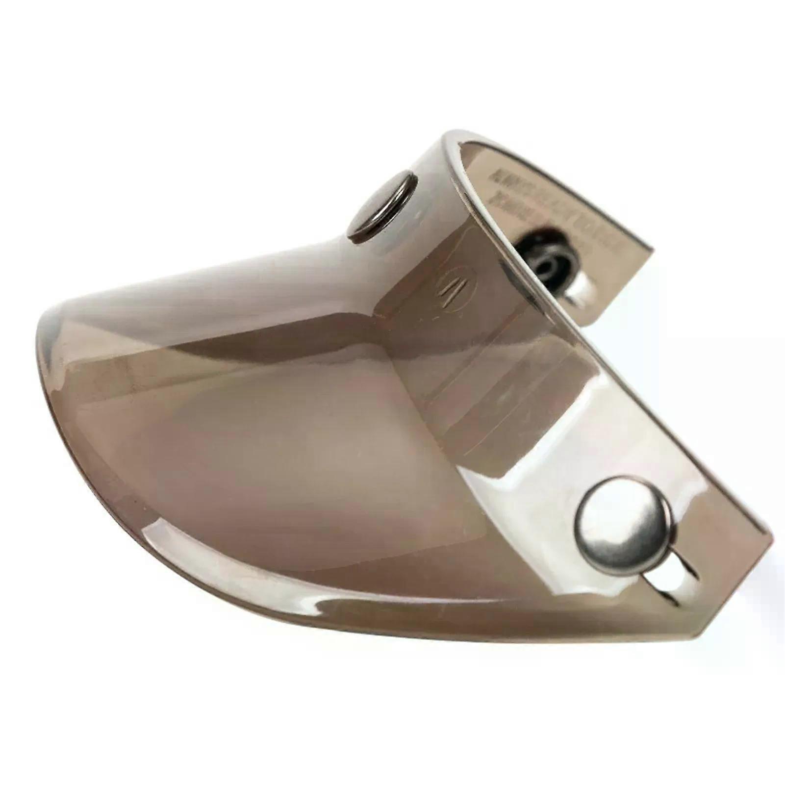Universal 3 Snap-Button Visor Flip Up Wind Shield Suitable for Open Face Motorcycle Helmet