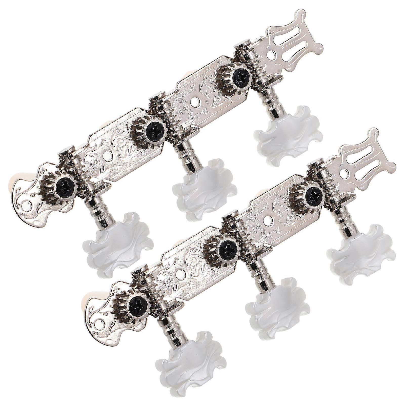 Machine Heads Convenient Tuning Silver Color Guitars 1 Set