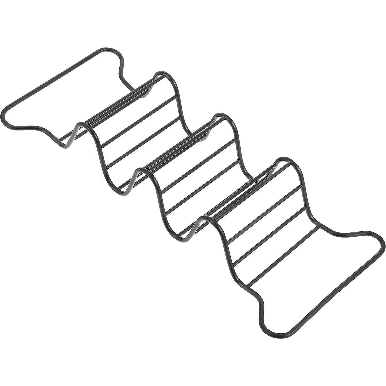 Stainless Steel Taco Rack for Shells Burritos Tortillas Space Saving Easy Clean Organizer for Parties
