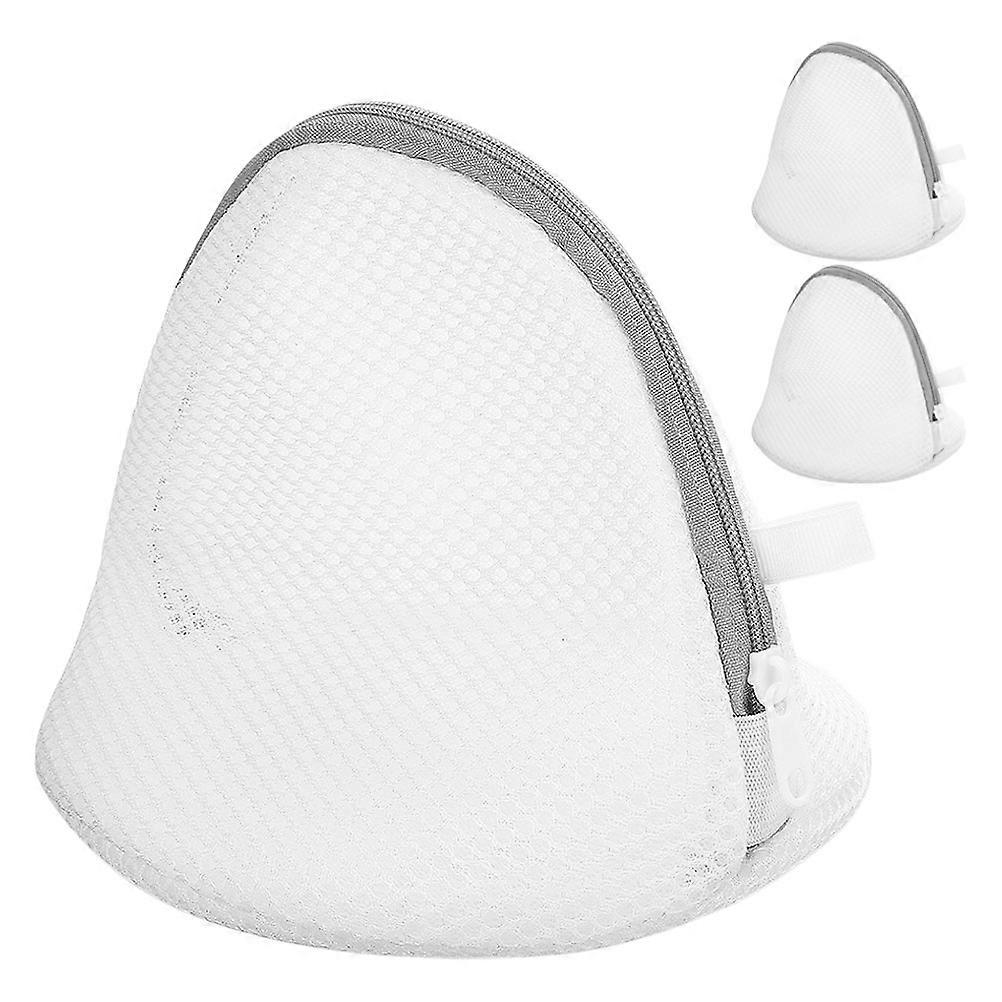 Mesh Design Laundry Net for Travel Storage Triangular Shape Machine Washable 3Pcs