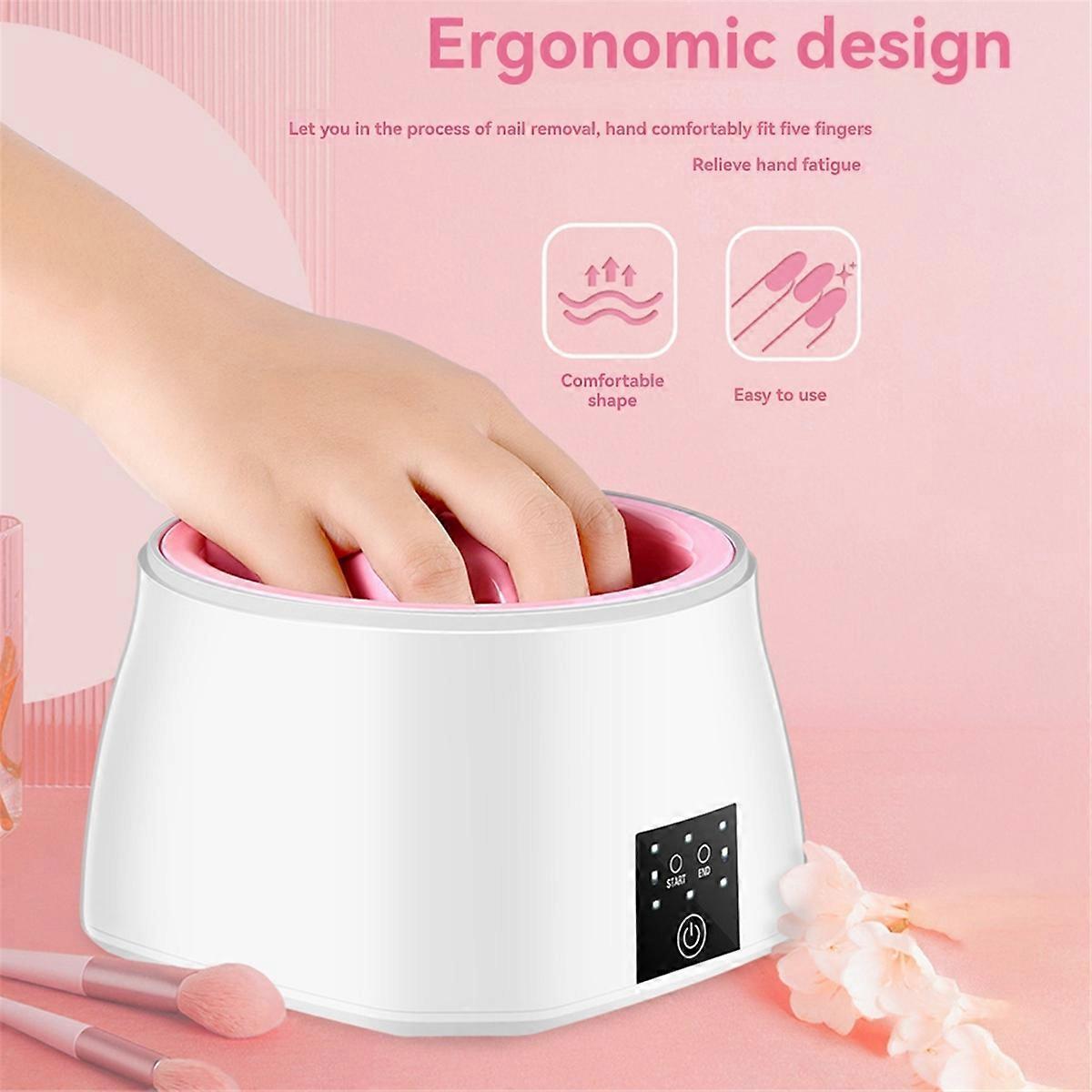 Electric Nail Soaking Bowl Acetone Proof: Faster Soak Off Bowl- Heated Manicure Bowl US Plug