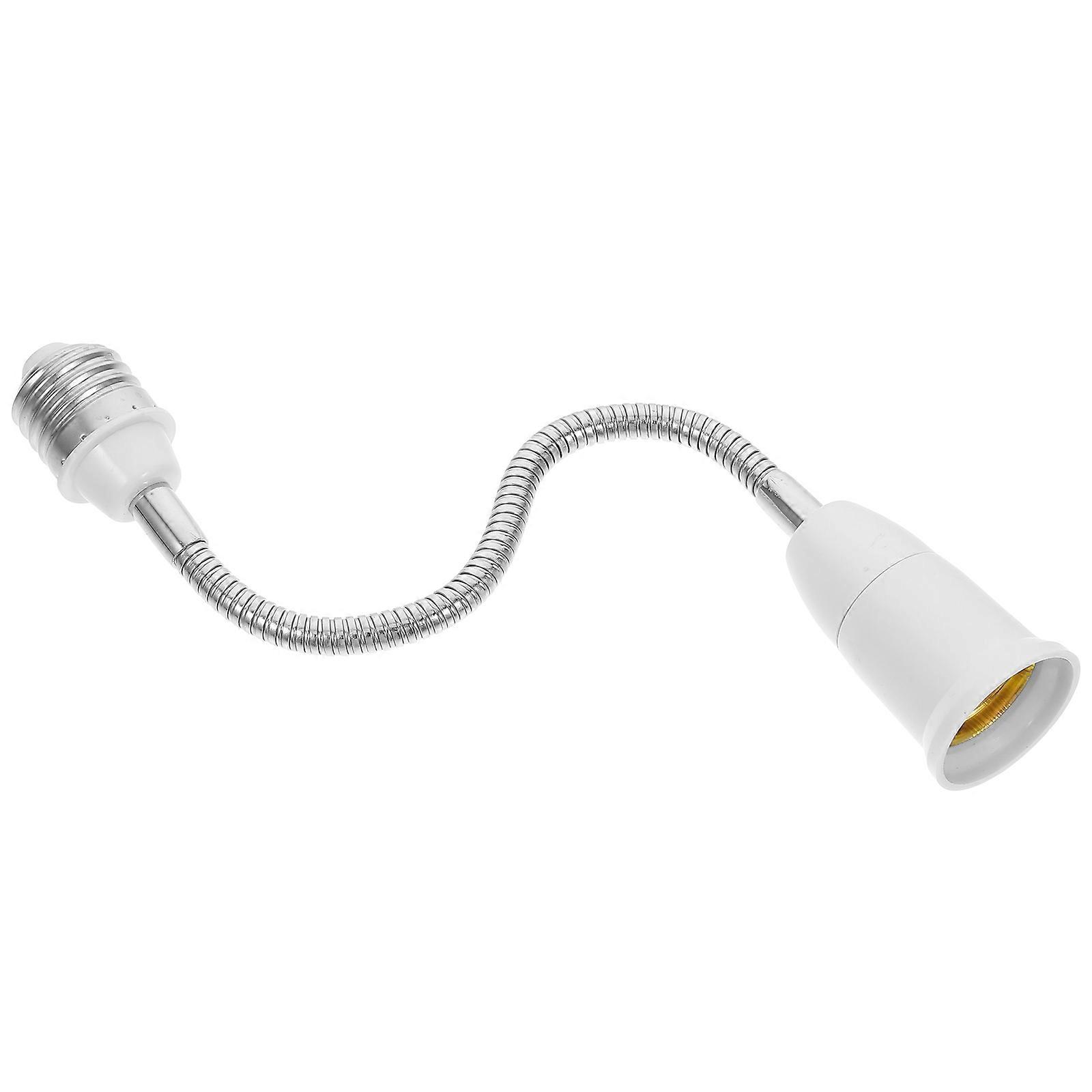 Light Socket Extension E27 Flexible Light Bulb Lamp Sockets Adapter Extender Adjustable Angle For Office Workers 20.50X3.50X3.00CM 1Set