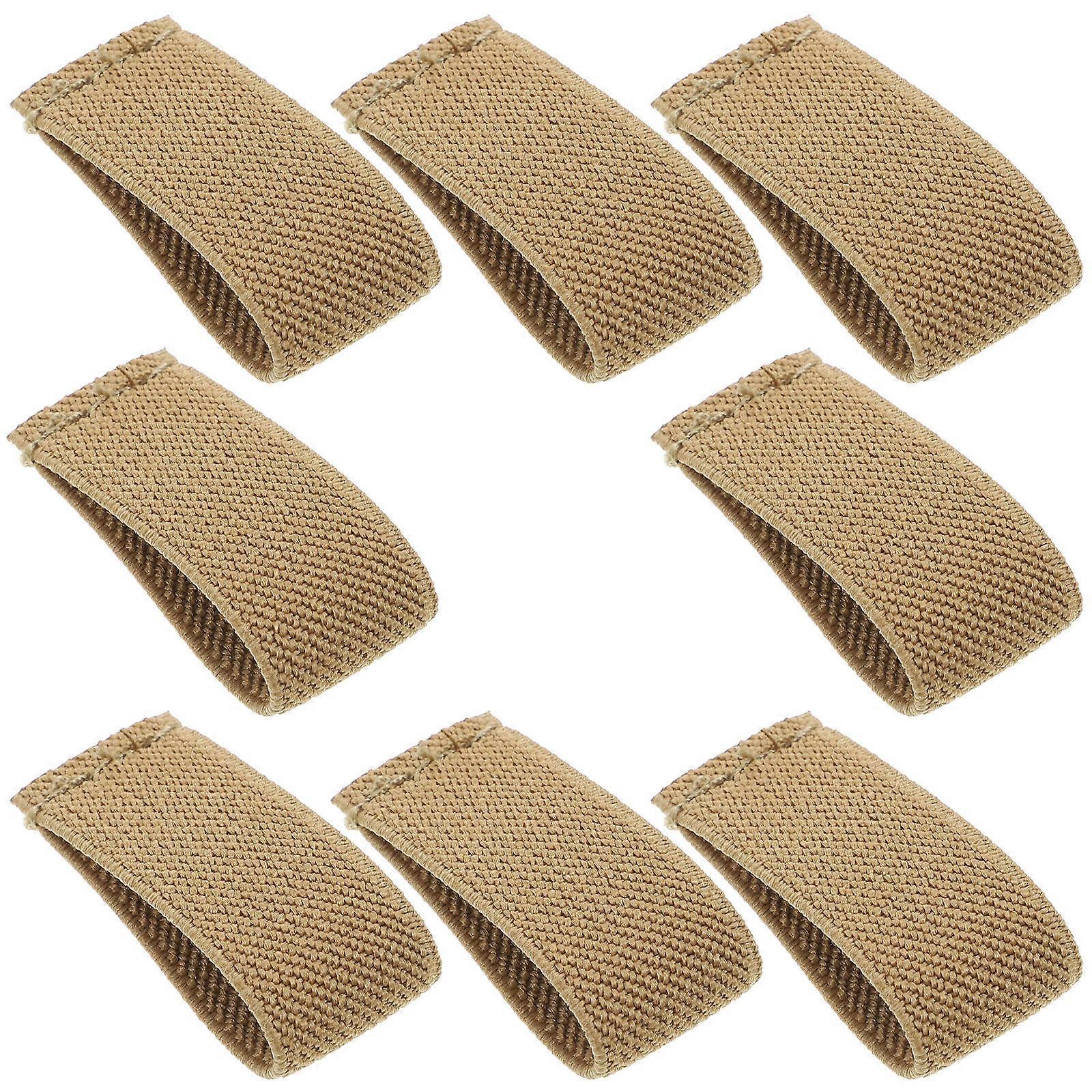 Webbing Strap Fasteners Elastic Belt Keepers Backpack Straps Holders Nylon Loop Retainers Outdoor Activities 8Pcs