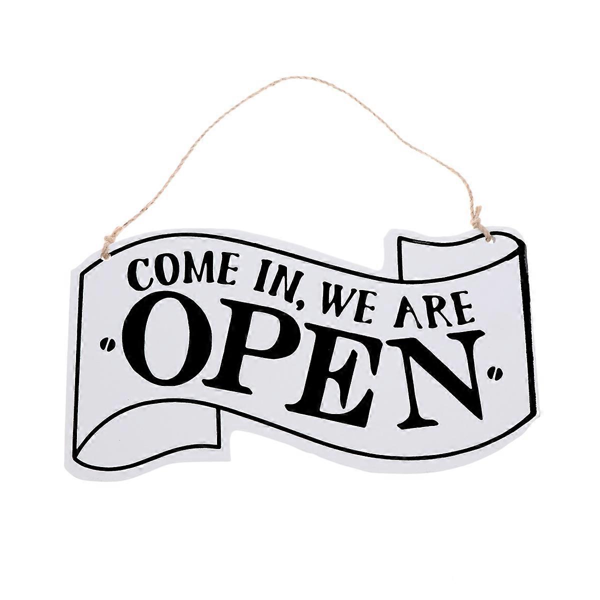 Decorative Open Signs Open Closed Sign Vintage European Style Wooden 25 x 13 x 0.6cm 1Pack