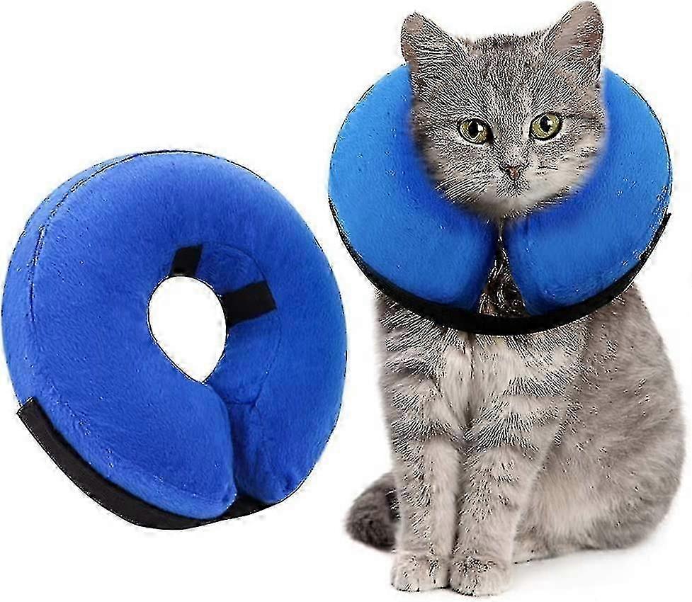 Inflatable Dog Cone Collar For After Surgery, Protective Soft Pet Recovery Collar Prevent Dogs Cats From Biting & Scratching