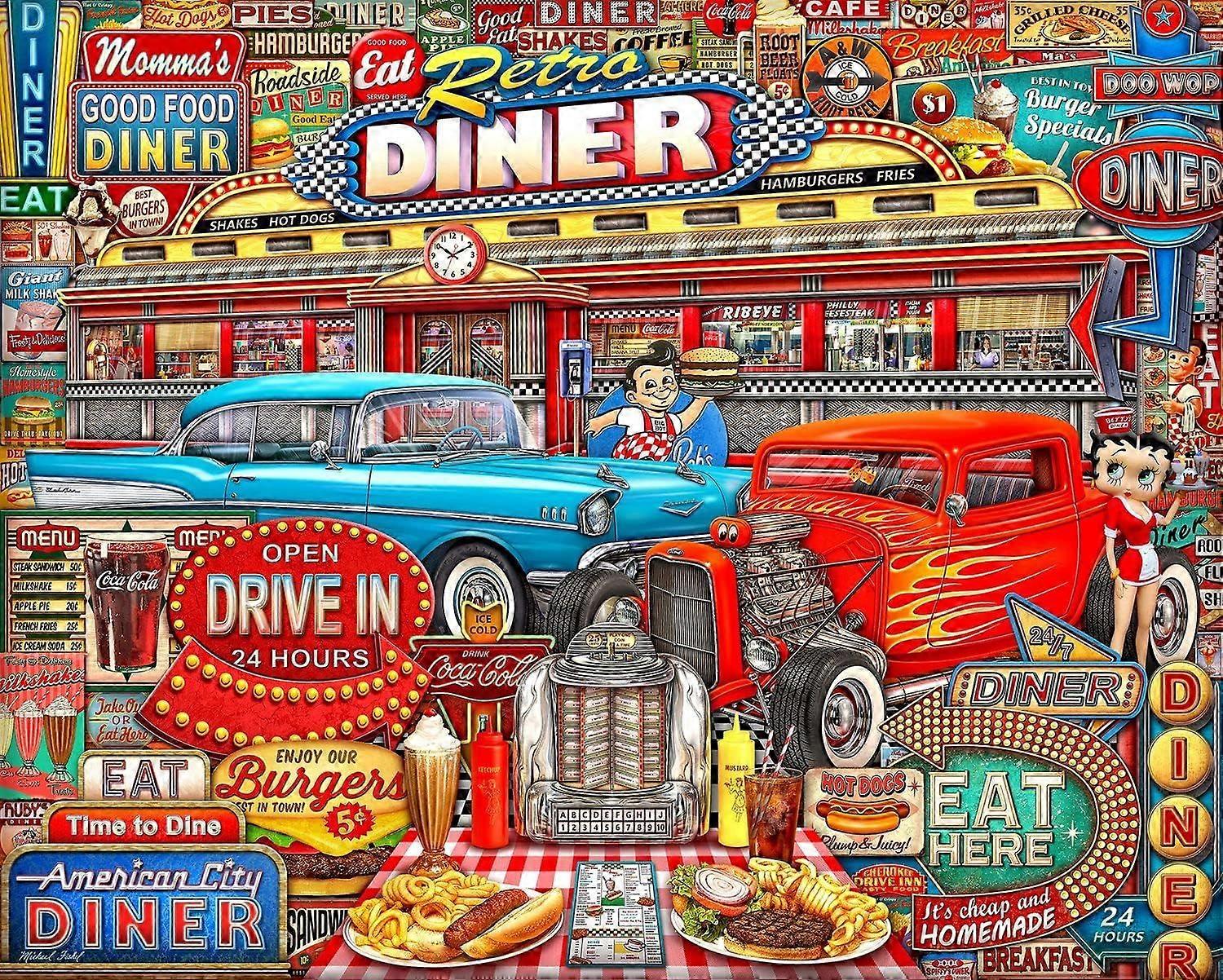 1000 dílná skládačka Retro Diner