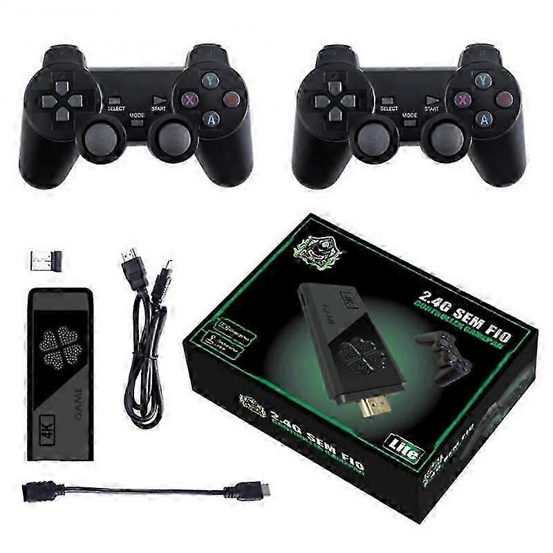 Video Game Console 2.4G Double Wireless Controller Game Stick 4K 10000