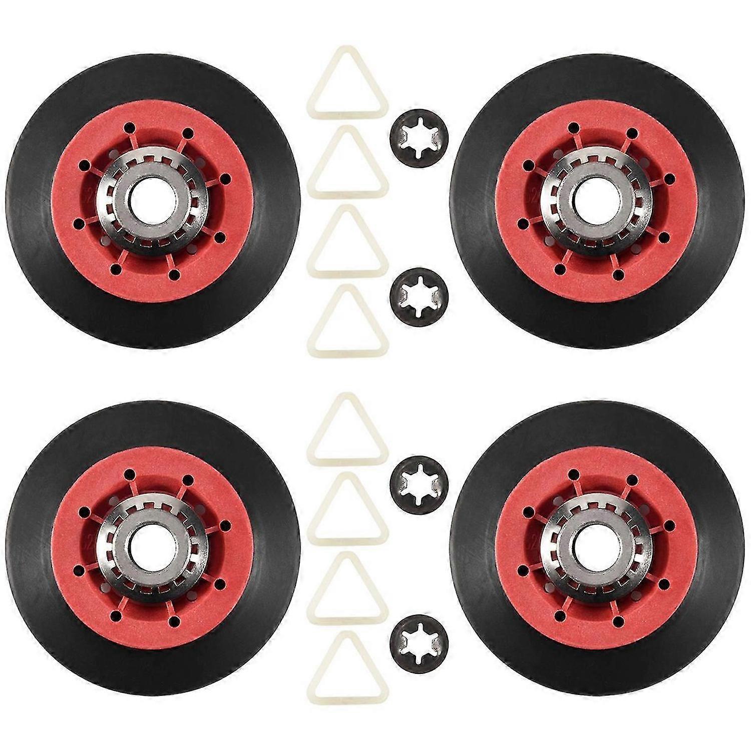 4 יחידות 8536974 גליל תוף מייבש מתאים ל-, - מחליף 8536974, 8536973, W10314171, WPW10314173, PS1175