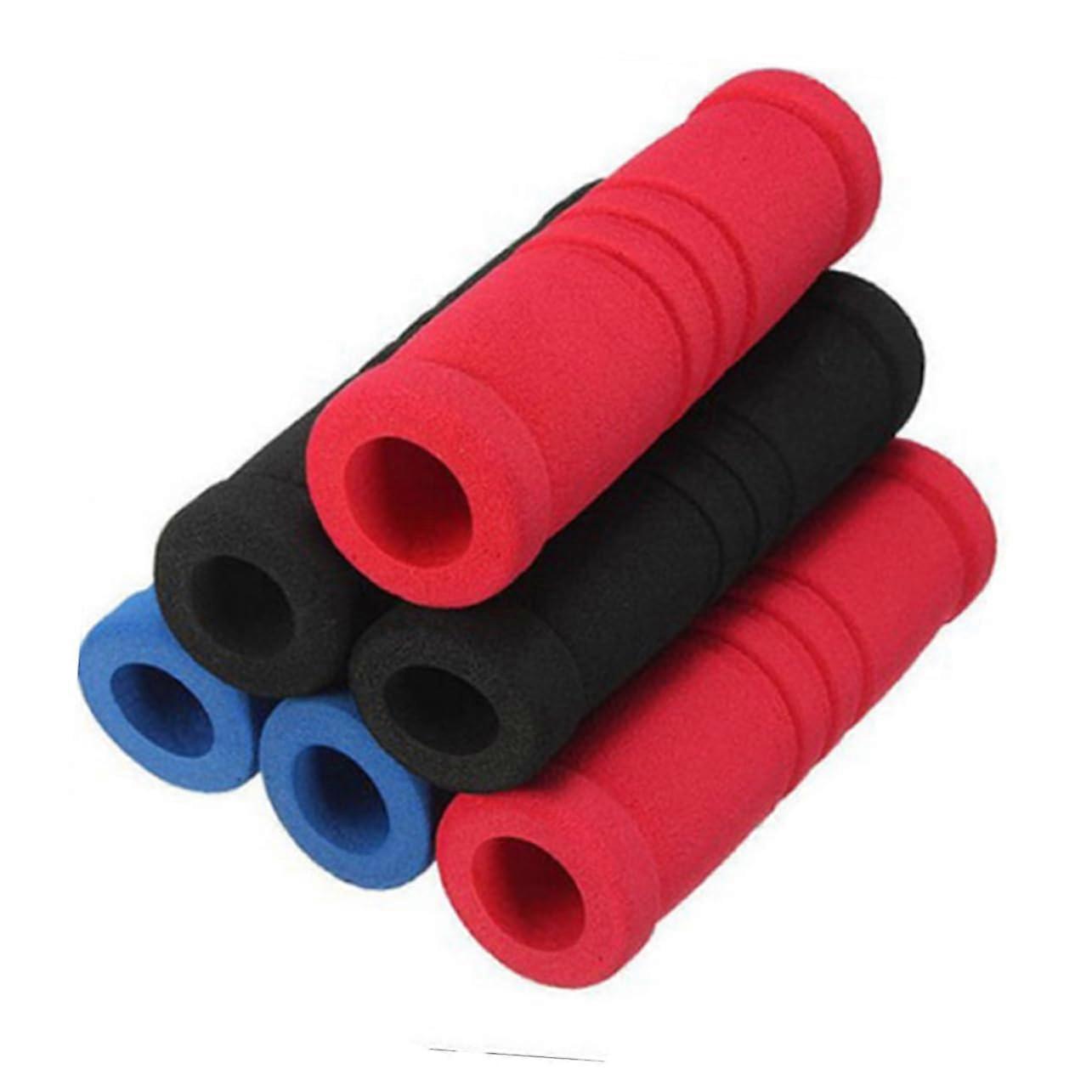 3 Pairs Bicycle Grips Handlebar Covers Ergonomic Foam Tape Black Compatible with Scooters and Bicycles